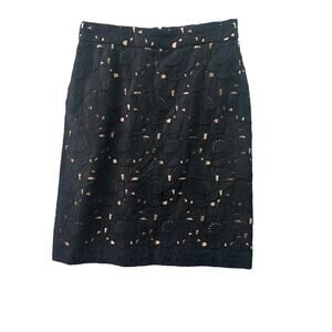 J.Crew Collection Black Lace Pencil Skirt – Size 00